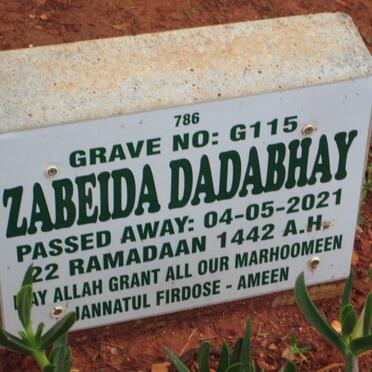 DADABHAY Zabeida -2021