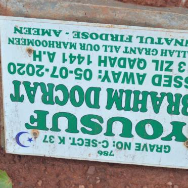 DOCRAT Yousuf Ebrahim -2020