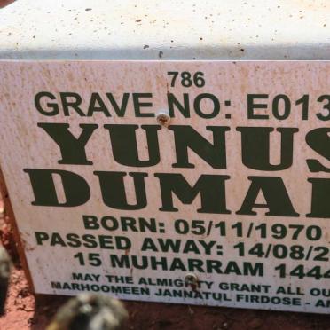 DUMAH Yunus 1970-2022