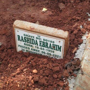 EBRAHIM Rashida 1959-2021