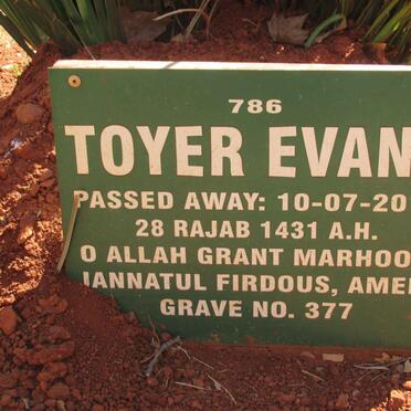 EVANS Toyer -2010