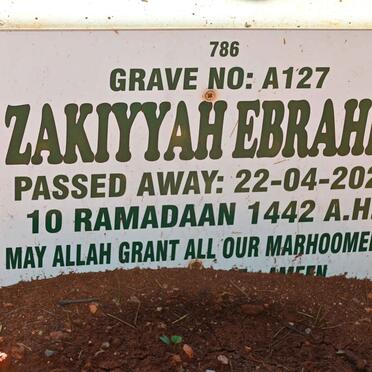 EBRAHIM Zakiyyah -2021