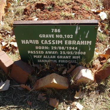 EBRAHIM Habib Cassim 1944-2008
