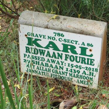 FOURIE Karl Ridwaan -2018