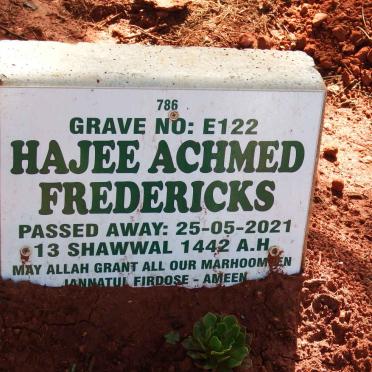 FREDERICKS Hajee Achmed -2021