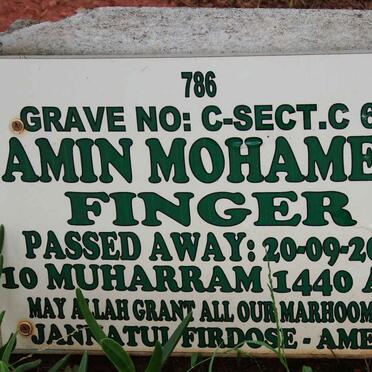 FINGER Amin Mohamed -2018