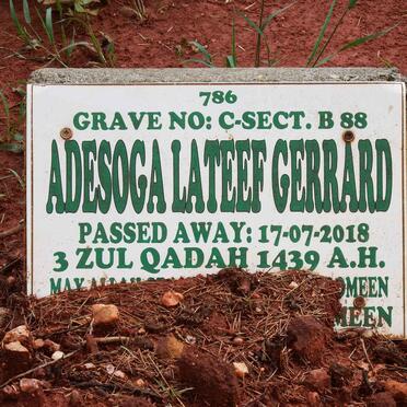 GERRARD Adesoga Lateef -2018