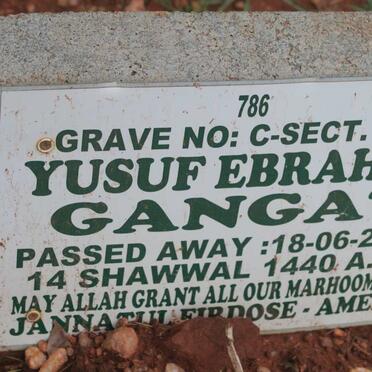 GANGAT Yusuf Ebrahim -2019