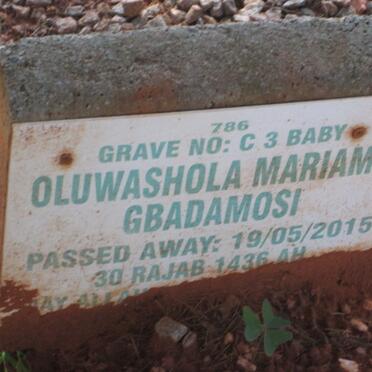 GBADAMOSI Oluwashola Mariamu -2015