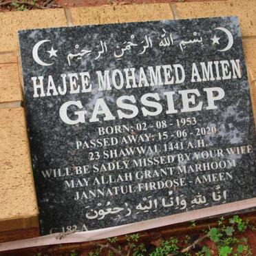 GASSIEP Hajee Mohamed Amien 1953-2020