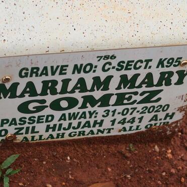 GOMEZ Mariam Mary -2020