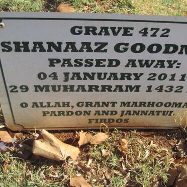 GOODMAN Shanaaz -2011