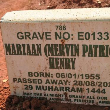 HENRY Marzaan 1955-2022