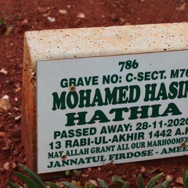 HATHIA Mohamed Hasim -2020