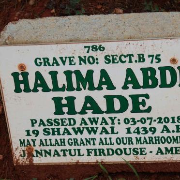 HADE Halima Abdi -2018