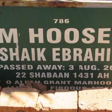 HOOSEN Shaik Ebrahim -2010