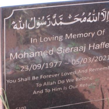 HAFFEJEE Mohamed Sieraaj 1977-2021