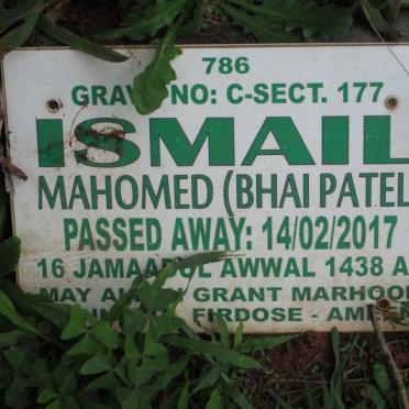 ISMAIL Mahomed -2017