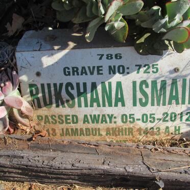 ISMAIL Rukshana -2012