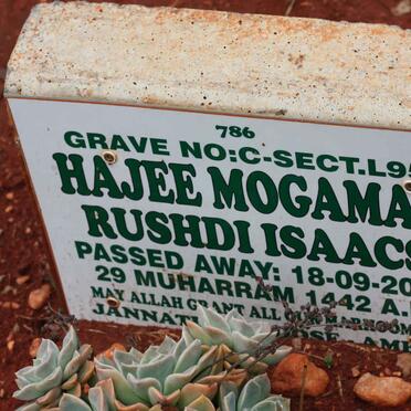 ISAACS Hajee Mogamat Rushdi -2020