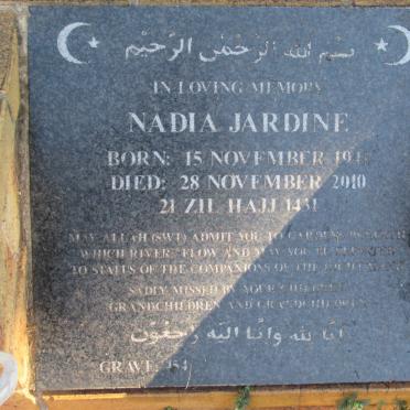 JARDINE Nadia 1941-2010