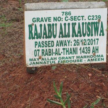 KAUSIWA Rajabu Ali -2017