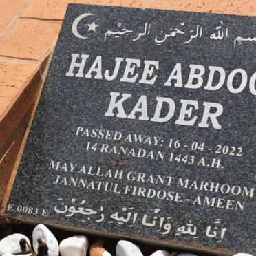 KADER Hajee Abdool -2022