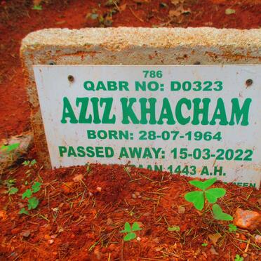 KHACHAM Aziz 1964-2022