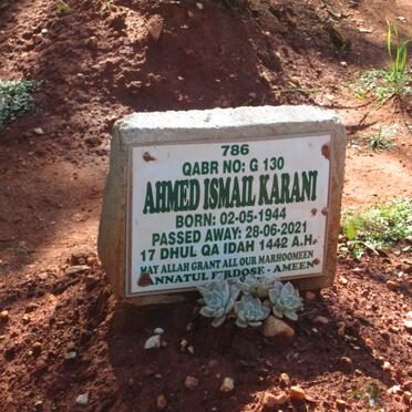KARANI Ahmed Ismail 1944-2021