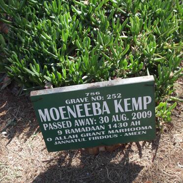 KEMP Moeneeba -2009