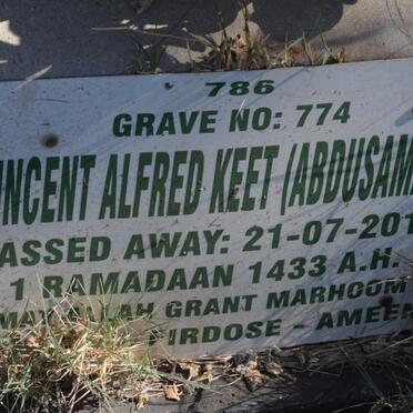 KEET Vincent Alfred -2012