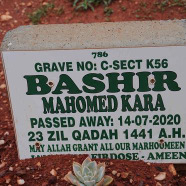 KARA Bashir Mahomed -2020