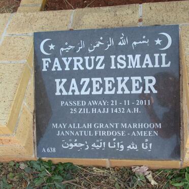 KAZEEKER Fayruz Ismail -2011