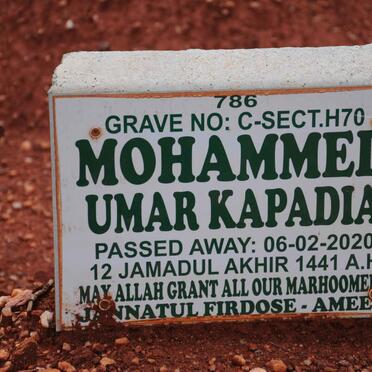 KAPADIA Mohammed Umar -2020