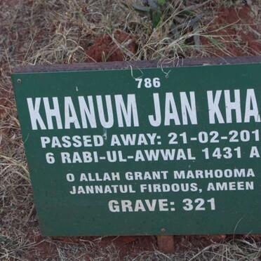 KHAN Khanum Jan -2010