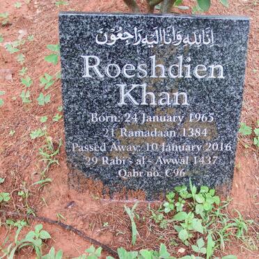 KHAN Roeshdien 1965-2016