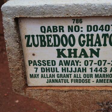 KHAN Zubedoo Ghatoon -2022