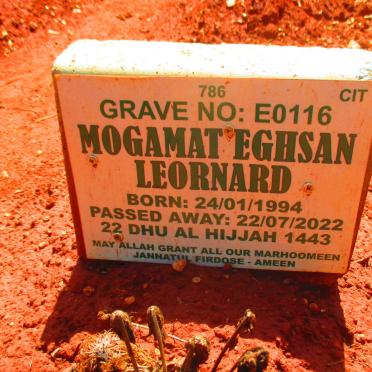 LEONARD Mogamat Eghsan 1994-2022