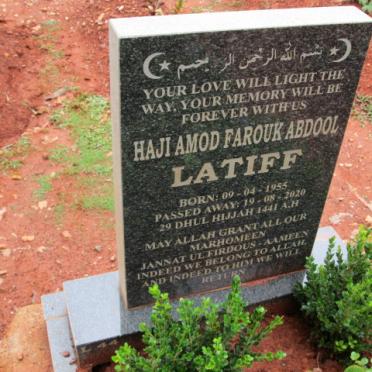 LATIFF Haji Amod Farouk Abdool 1955-2020