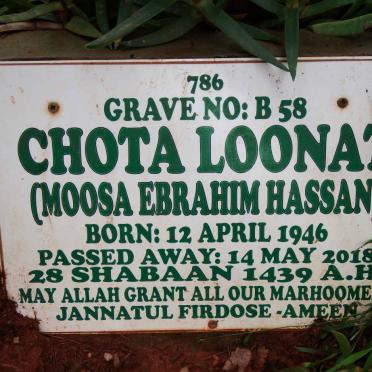 LOONAT Chota 1946-2018