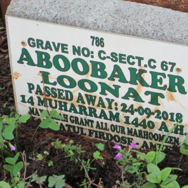 LOONAT Aboobaker -2018