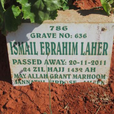 LAHER Ismail Ebrahim -2011