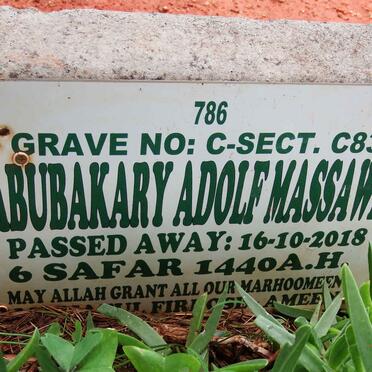 MASSAWE Abubakary Adolf -2018