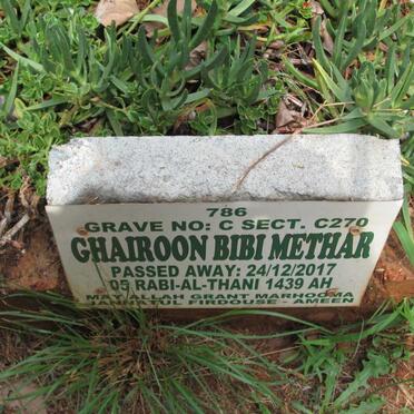 METHAR Ghairoon Bibi -2017