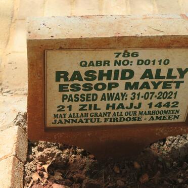 MAYET Rashid Ally Essop -2021