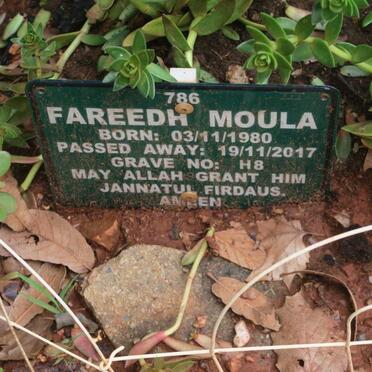 MOULA Fareedh 1980-2017