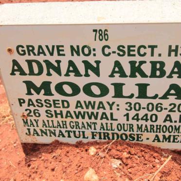 MOOLLA Adnan Akbar -2019