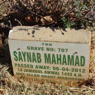 MAHAMAD Saynab -2012