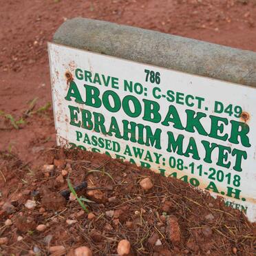 MAYET Aboobaker Ebrahim -2018