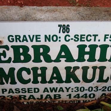 MCHAKULU Ebrahim -2019